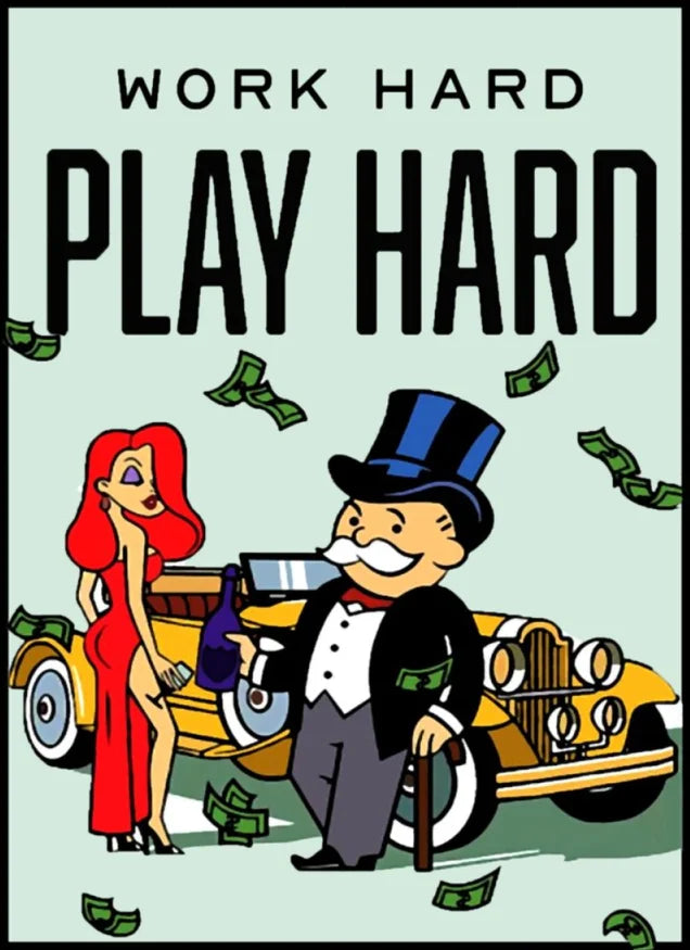 Monopoly Motivational Canvas Print