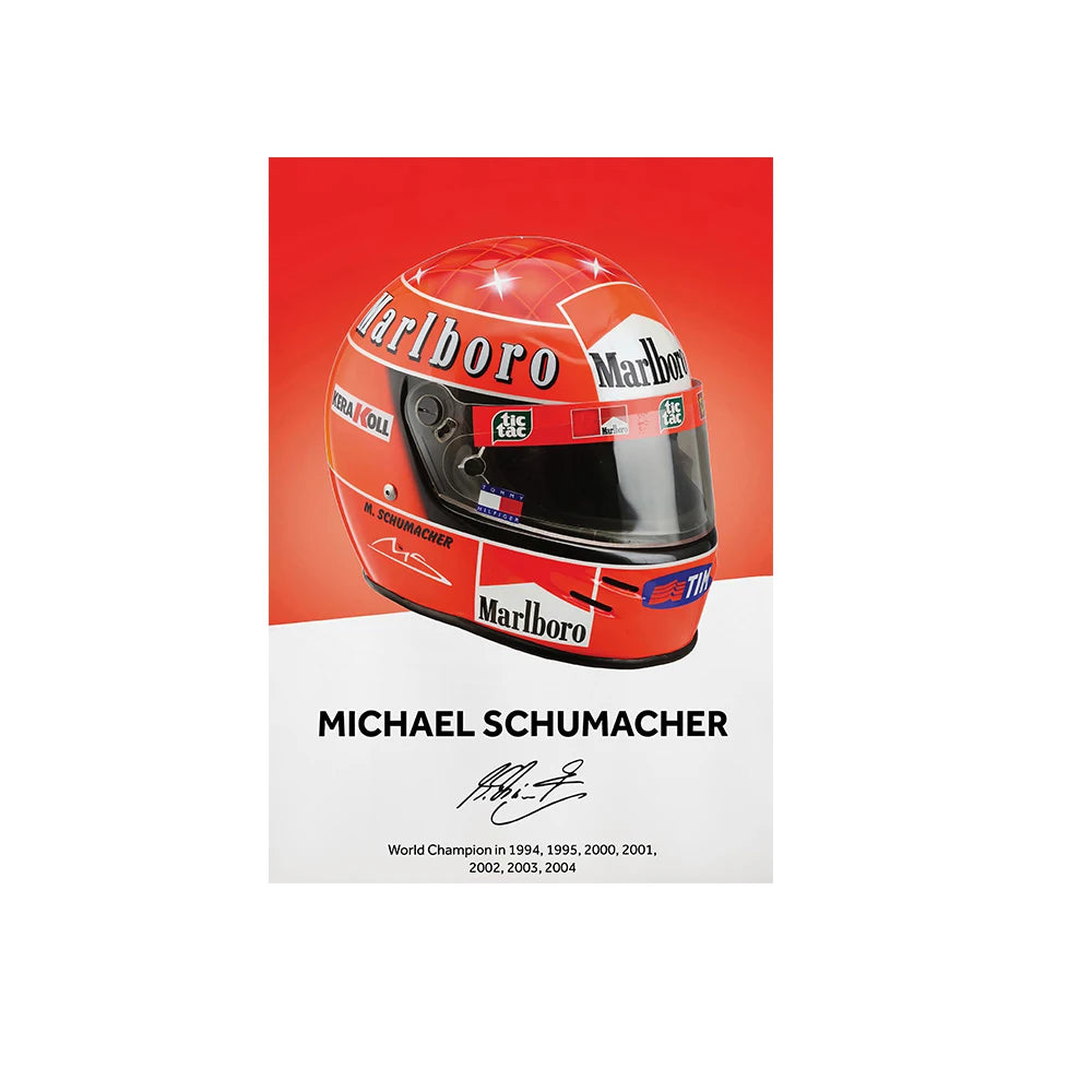 Formula 1 Helmet Wall Art Poster