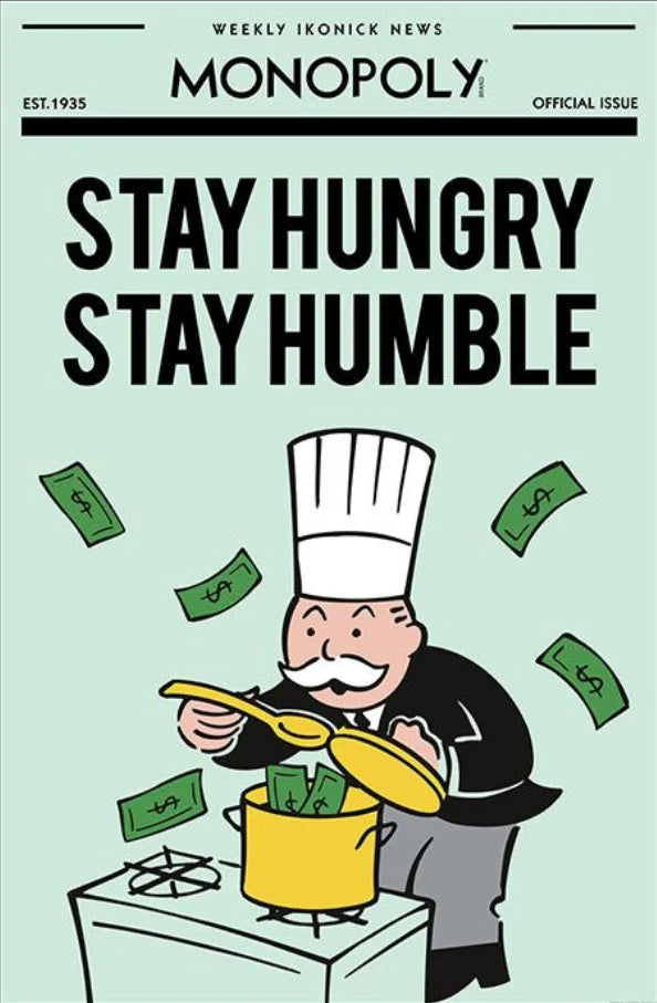 Monopoly Motivational Canvas Print