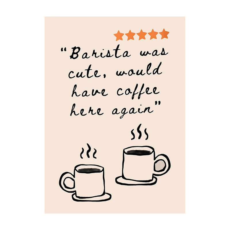 Retro Coffee & Café Canvas Print