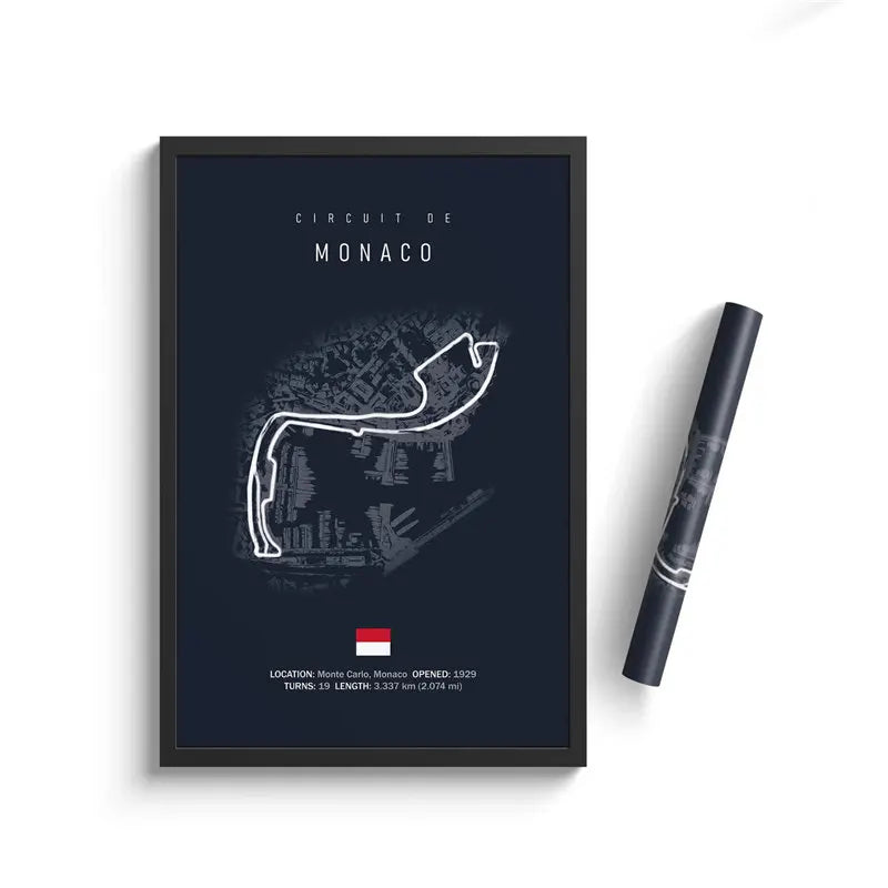 Formula One Track Circuits Canvas Prints