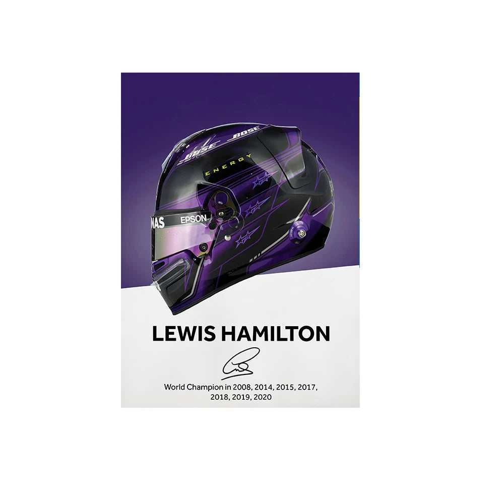 Formula 1 Helmet Wall Art Poster