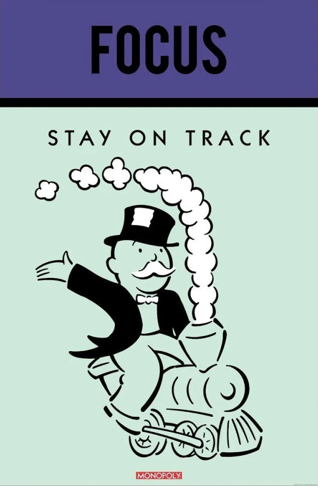 Monopoly Motivational Canvas Print