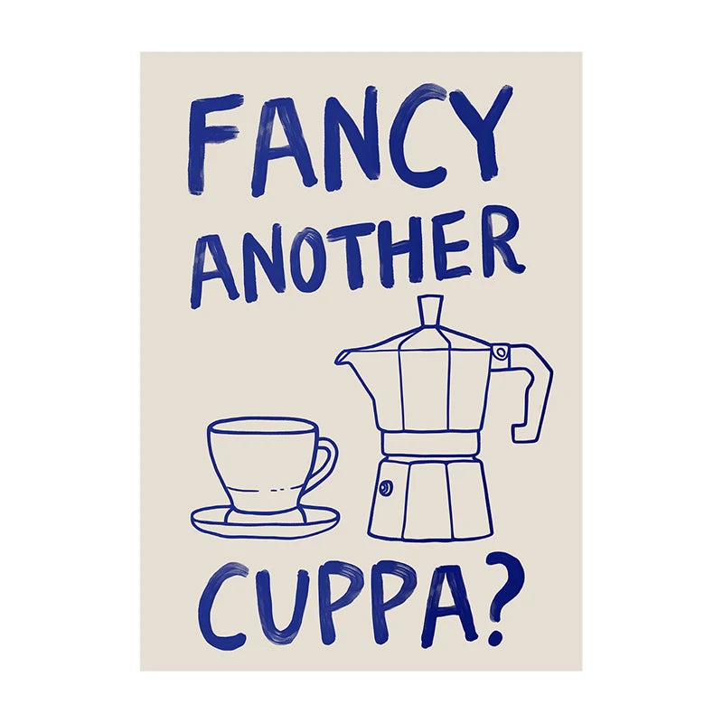 Retro Coffee & Café Canvas Print