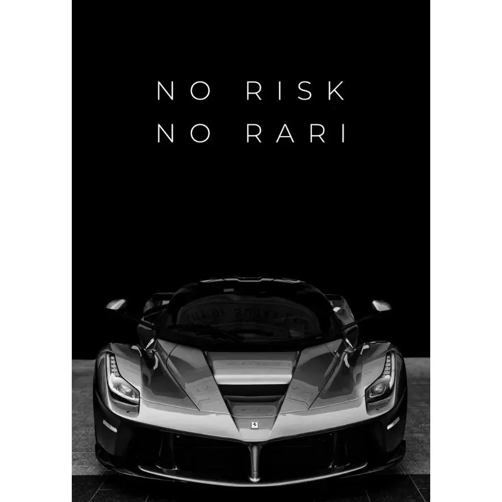 Motivational Supercar Canvas Poster