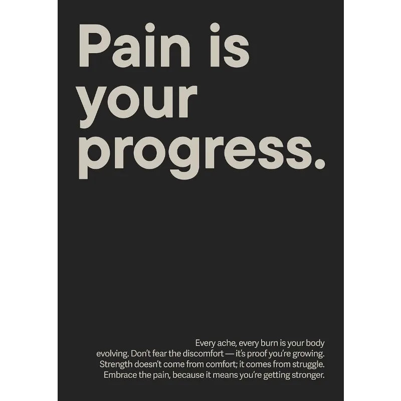 Minimalist Gym Motivation Canvas Poster
