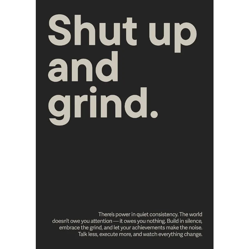 Minimalist Gym Motivation Canvas Poster