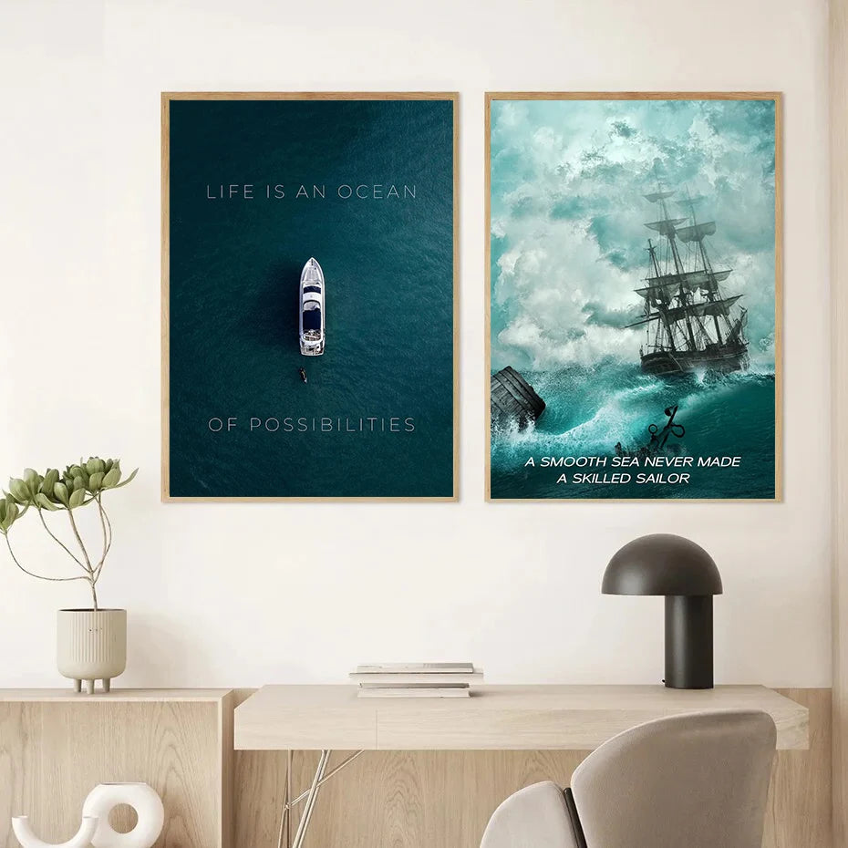 Mindset & Success Canvas Poster