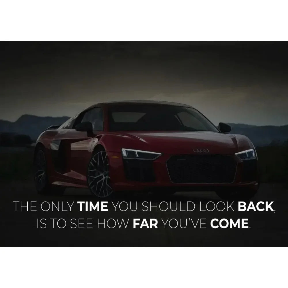 Motivational Supercar Canvas Poster