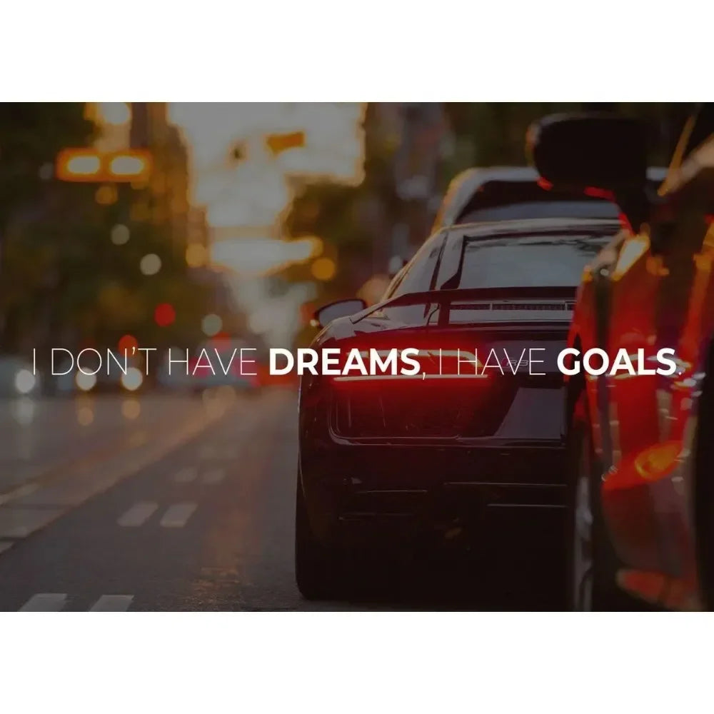Motivational Supercar Canvas Poster
