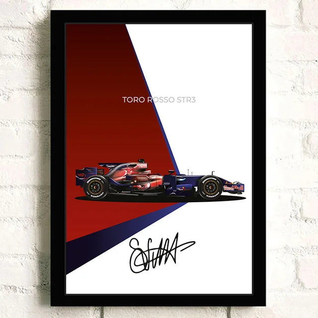 F1 Racing Club Team Posters