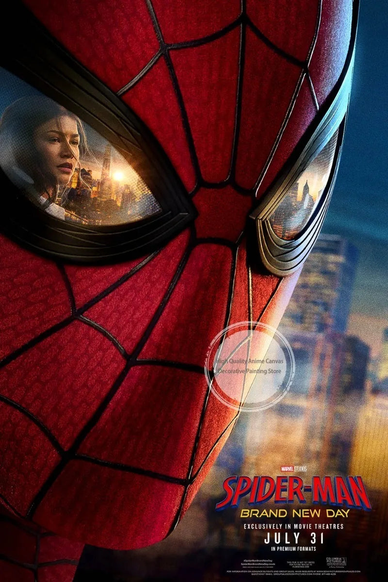 Spider-Man Cinematic Art – Unframed Canvas Poster