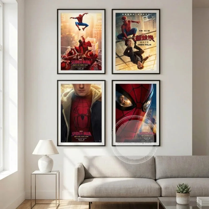 Spider-Man Cinematic Art – Unframed Canvas Poster