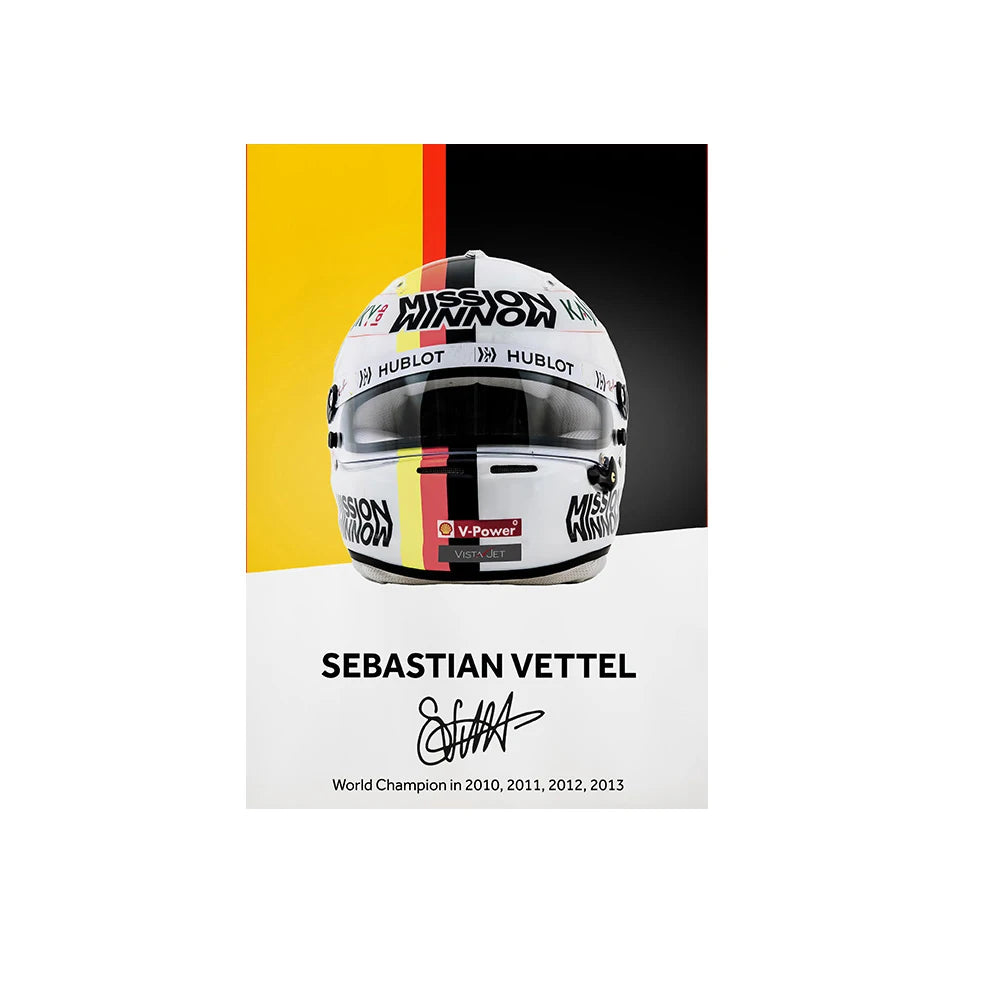 Formula 1 Helmet Wall Art Poster