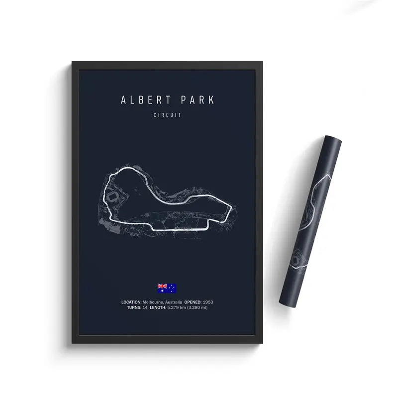 Formula One Track Circuits Canvas Prints
