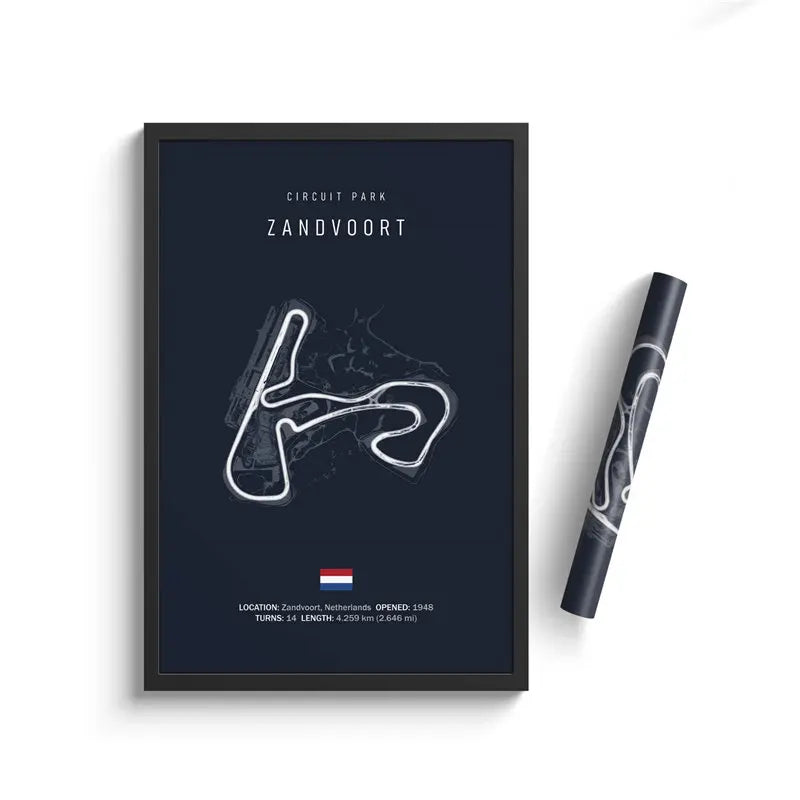 Formula One Track Circuits Canvas Prints