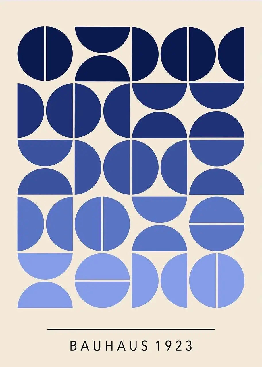 Bauhaus Geometric Canvas Print