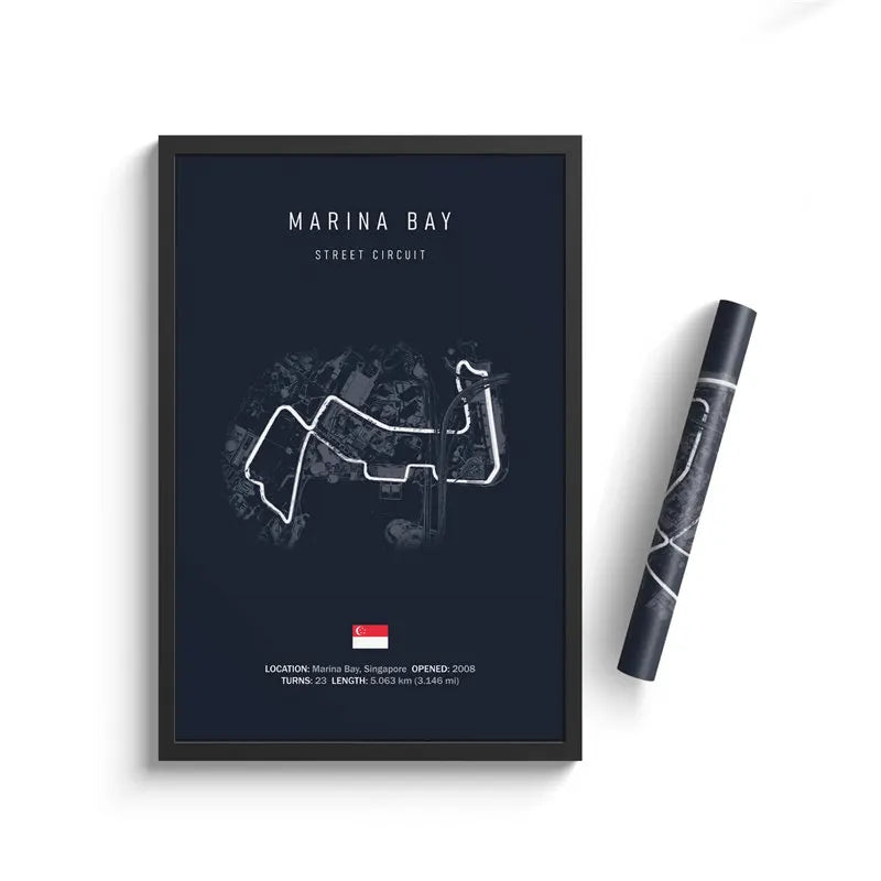 Formula One Track Circuits Canvas Prints