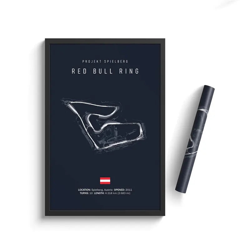 Formula One Track Circuits Canvas Prints