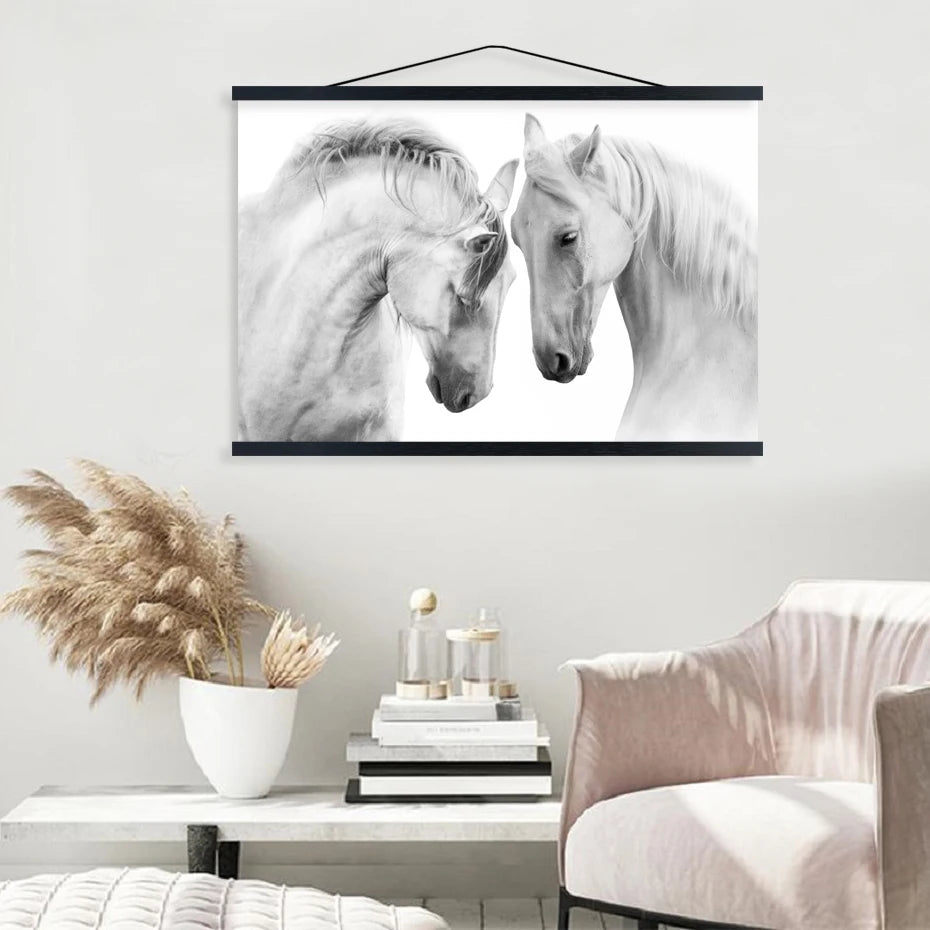 Magnetic Wooden Poster Hanger Frame