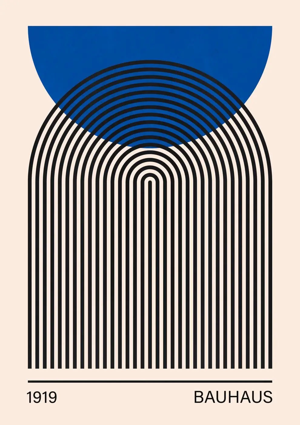 Bauhaus Geometric Canvas Print